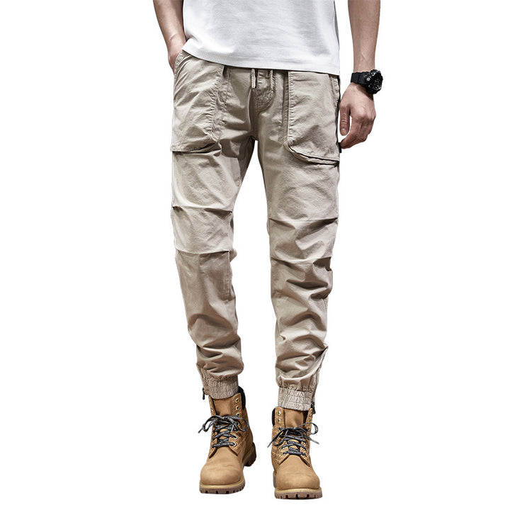 Herren Multifunktionale Cargo-Hose mit elastischem Bund und praktischen Seitentaschen Echoarchiv