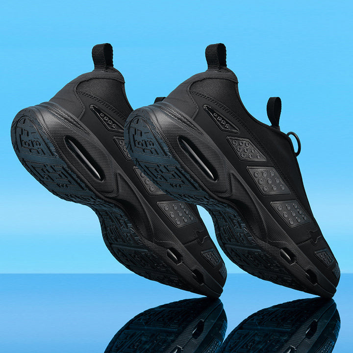 Herren sportlicher Schlupfsneaker mit integrierter Luftkammer, Reißverschlusszug und gedämpfter Profilsohle – Tavélo