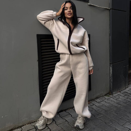 Damen Komfortabler Fleece-Jogginganzug Echo Archiv
