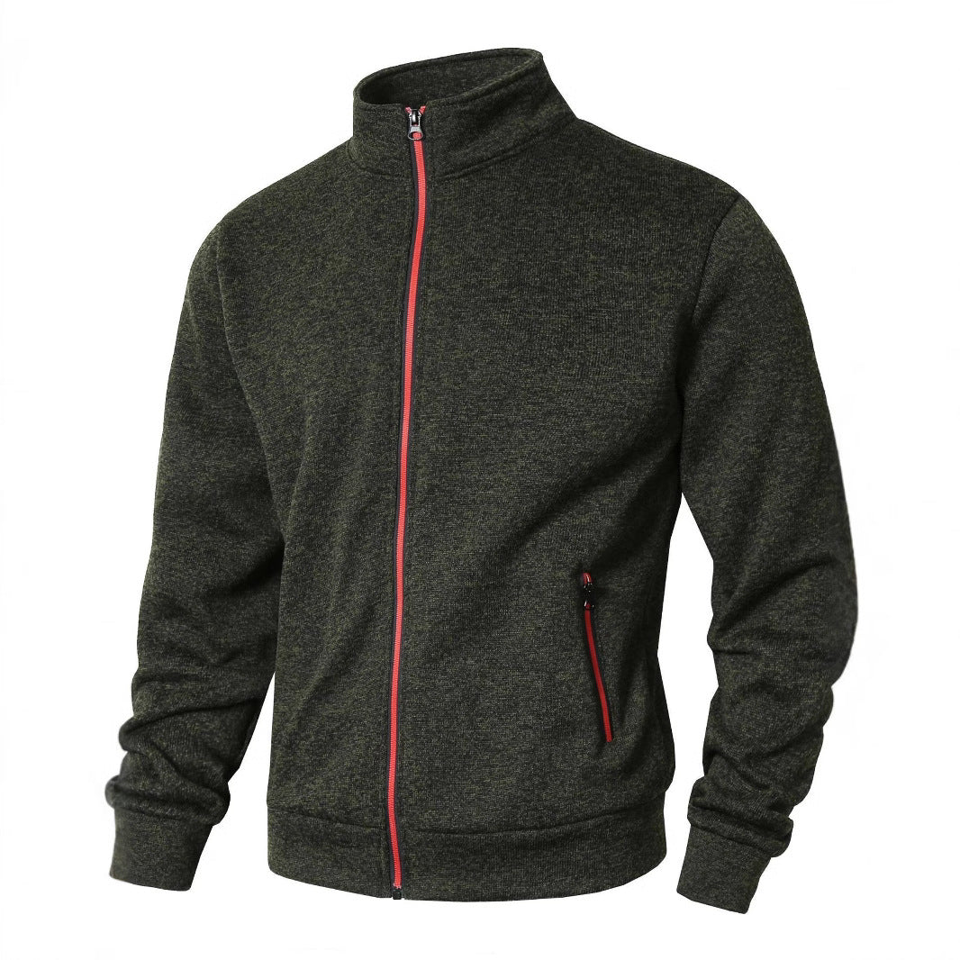 Herren Sportjacke mit modernem Reißverschluss und hohem Kragen Echoarchiv