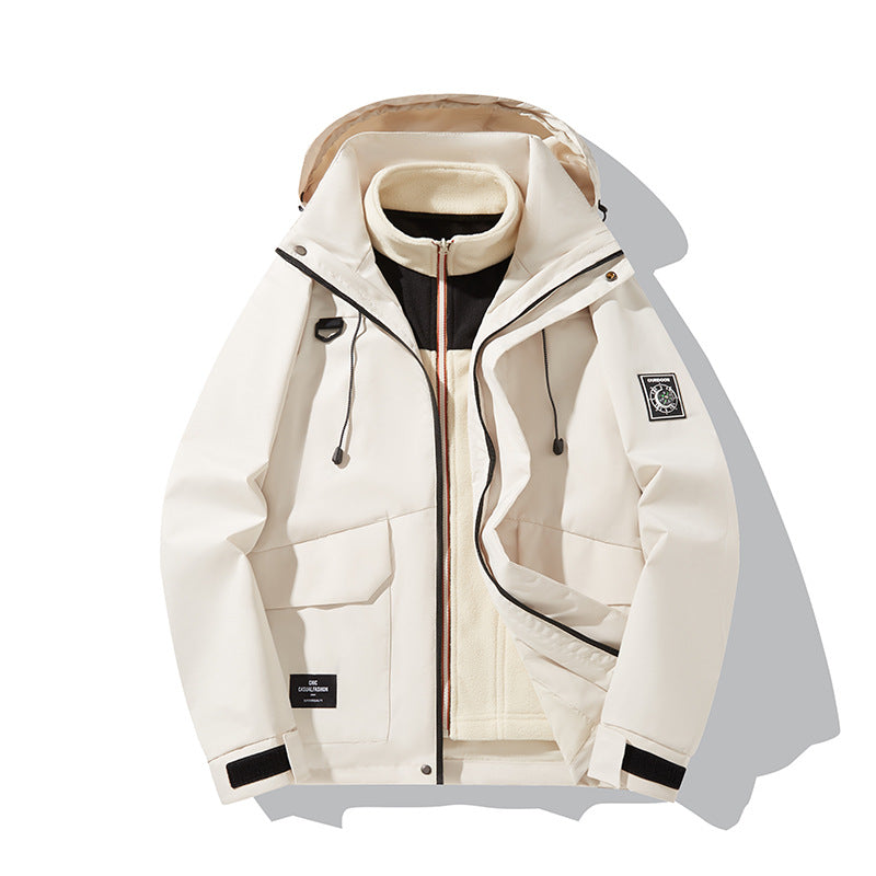 Herren Wetterfeste Outdoorjacke mit Kapuze Echo Archiv