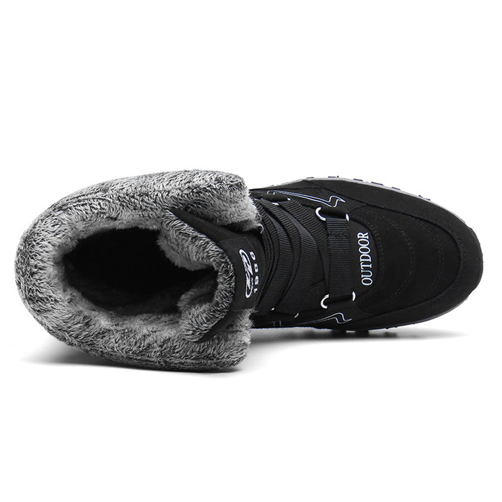 Damen Gefütterte Winter‑Trekkingstiefel mit Kunstfellkragen, schnürsystem und griffiger Offroad‑Profilsohle Echo Archiv