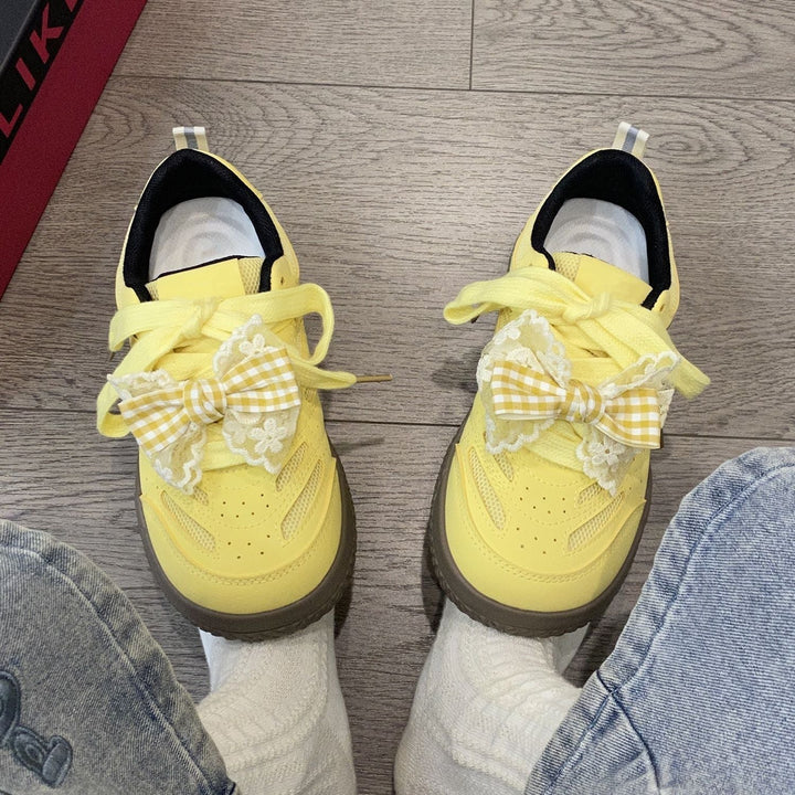 Damen Sneakers mit modischem Schleifen-Design und atmungsaktiver Sohle Echo Archiv