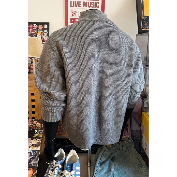 Herren Gemütlicher Stehkragen Pullover Echo Archiv