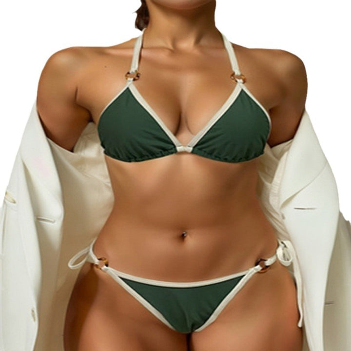 Damen Triangel-Bikini mit eleganten Goldakzenten Echo Archiv