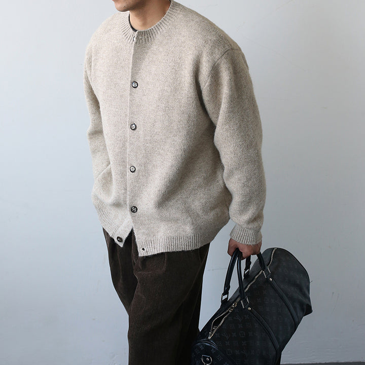 Damen Modischer Grobstrickpullover mit Rollkragen und distressed Design Echoarchiv