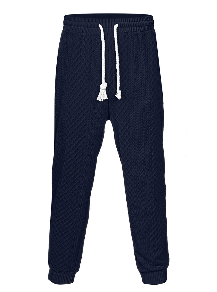 Herren nan Thermo-Zopfstrick-Jogginghose mit breitem Rippenbund und dekorativer Kordel Echo Archiv