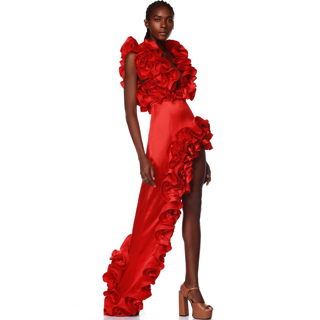 Damen auffälliges Badeanzug und Palazzo-Hose Set Echo Archiv