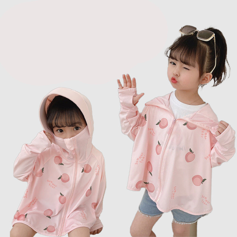 Kinder UV-Schutzjacke mit Kapuze und leichten atmungsaktiven Eigenschaften Echo Archiv