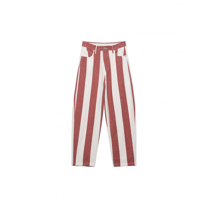 Damen Hochtaillierte weite Streifenjeans im Retro‑Look Echo Archiv