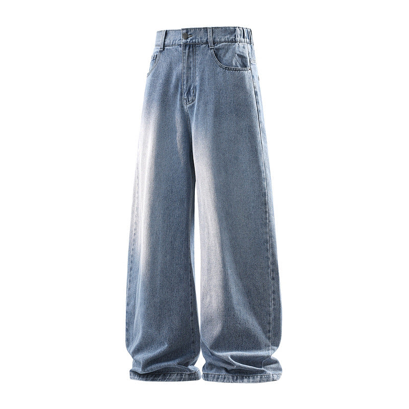 Damen Weite Jeanshose mit hohem Bund, elastischem Taillenbund und Baggy‑Silhouette Echoarchiv