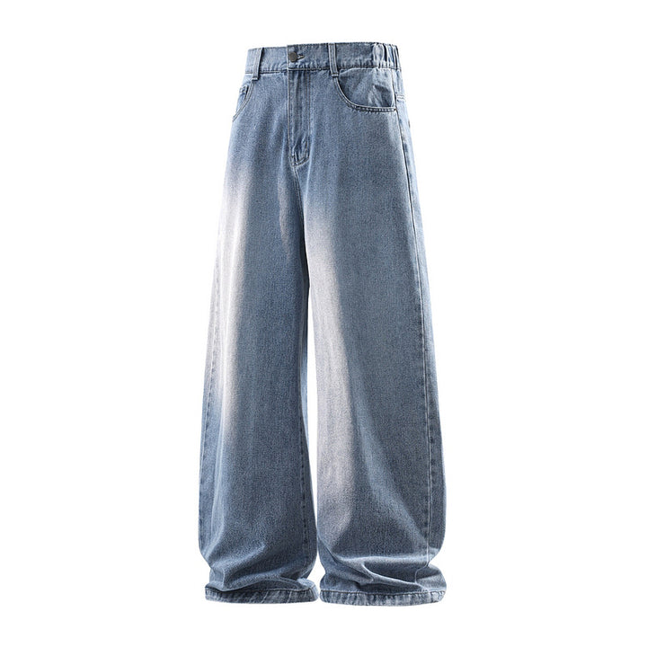 Damen Weite Jeanshose mit hohem Bund, elastischem Taillenbund und Baggy‑Silhouette Echoarchiv