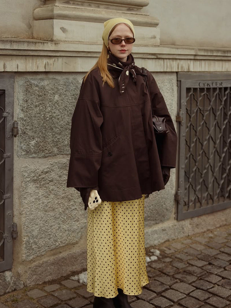 Damen Oversize Übergangsjacke mit Boxy-Schnitt und großen Eingrifftaschen Echoarchiv