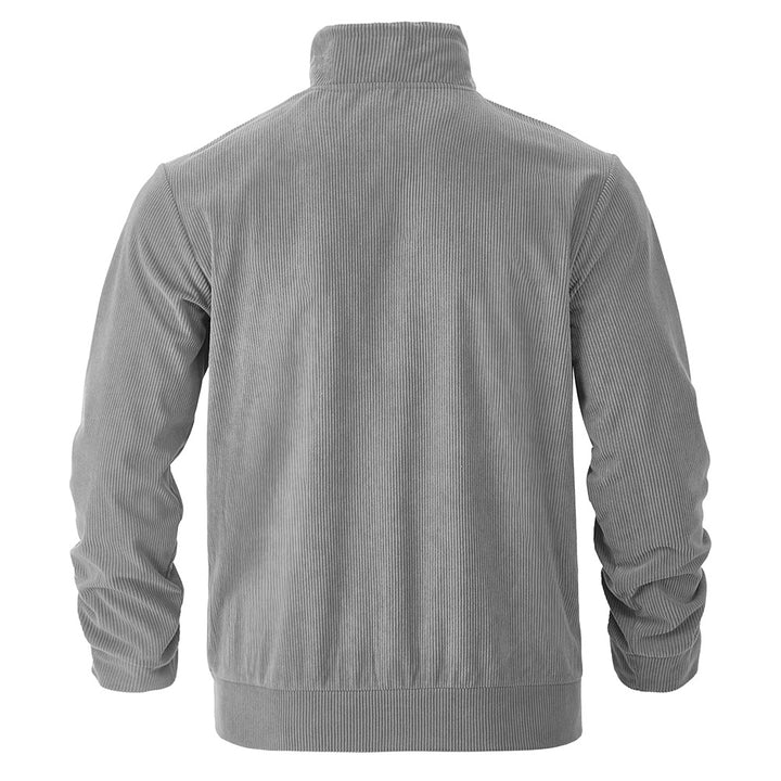 Herren lässige Cordjacke mit Kapuze und praktischen Brusttaschen Echoarchiv