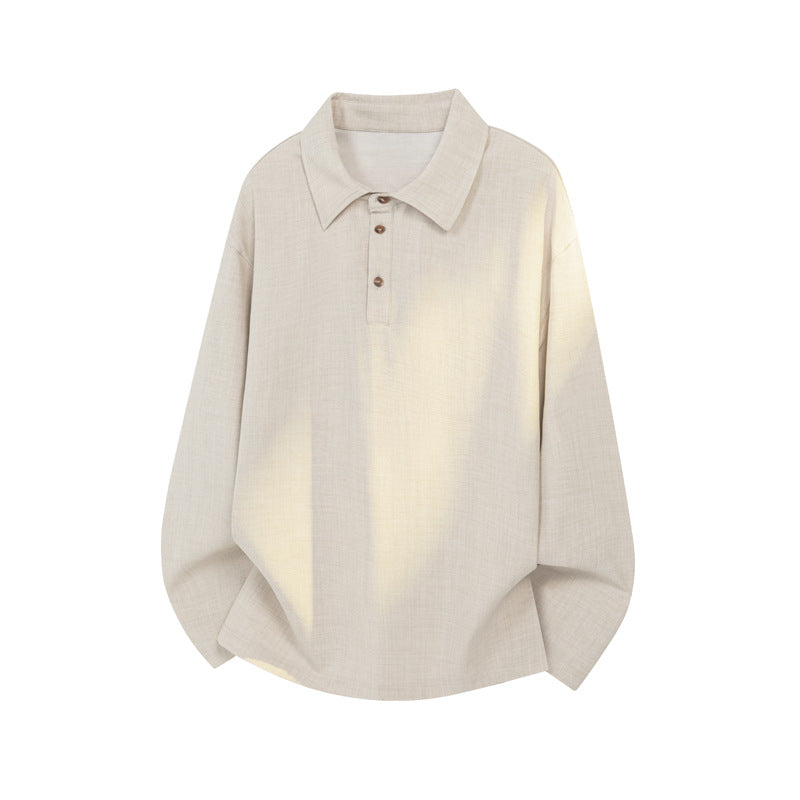 Herren Casual Polo-Pullover mit Stehkragen Echo Archive
