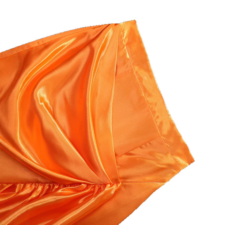 Damen Eleganter Satinrock mit asymmetrischem Design und voluminösem Rüschenabschluss Echo Archiv