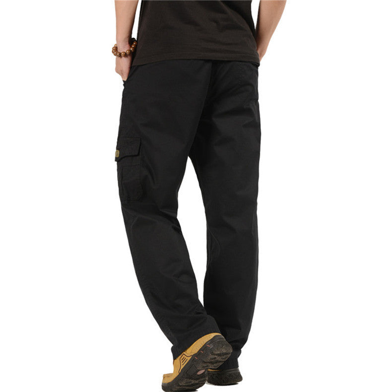 Herren Cargohose mit elastischem Bund, multifunktionalen Utility‑Taschen und geradem Schnitt Echoarchiv
