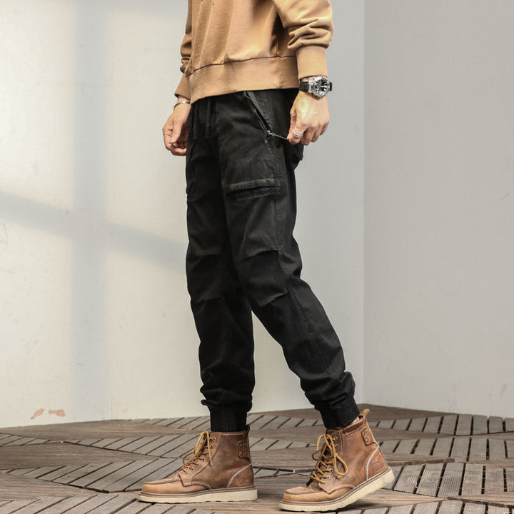 Herren Multifunktionale Cargo-Hose mit verstellbarem Bund Echoarchiv