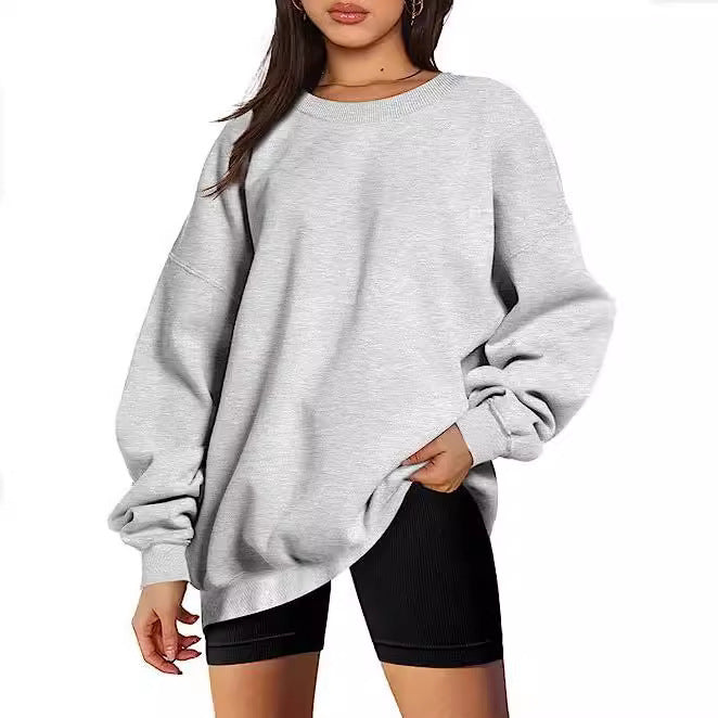 Damen nan Oversize-Sweater mit tiefem Schulterfall und gerippten Bündchen Echo Archiv