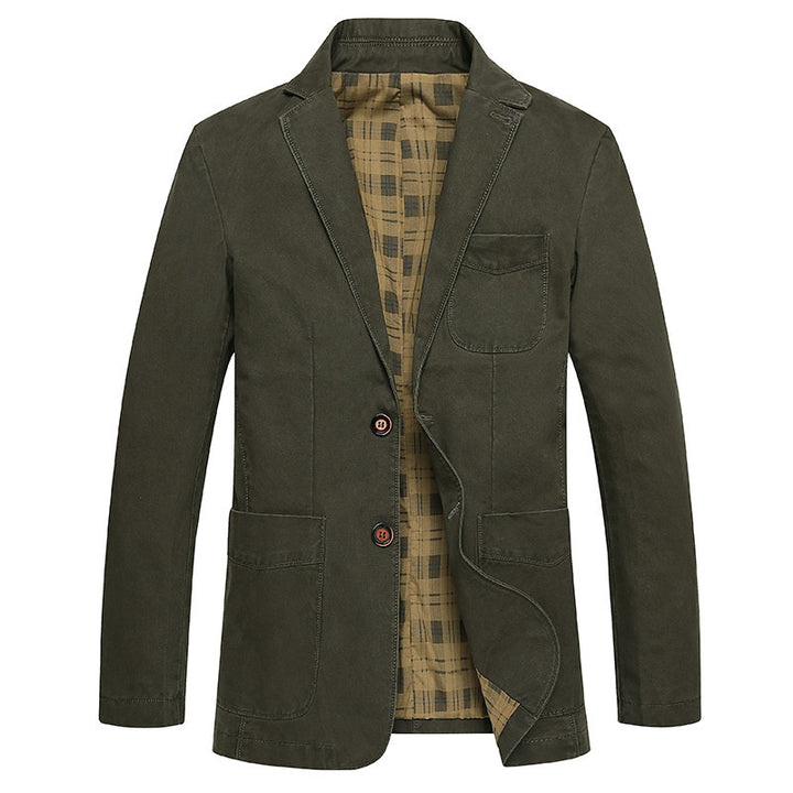 Herren Sakko im Field‑Stil aus Premium‑Canvas mit aufgesetzten Taschen Echo Archiv