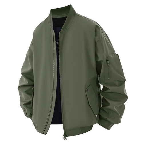 Herren funktionale Bomberjacke mit mehreren Taschen Echoarchiv