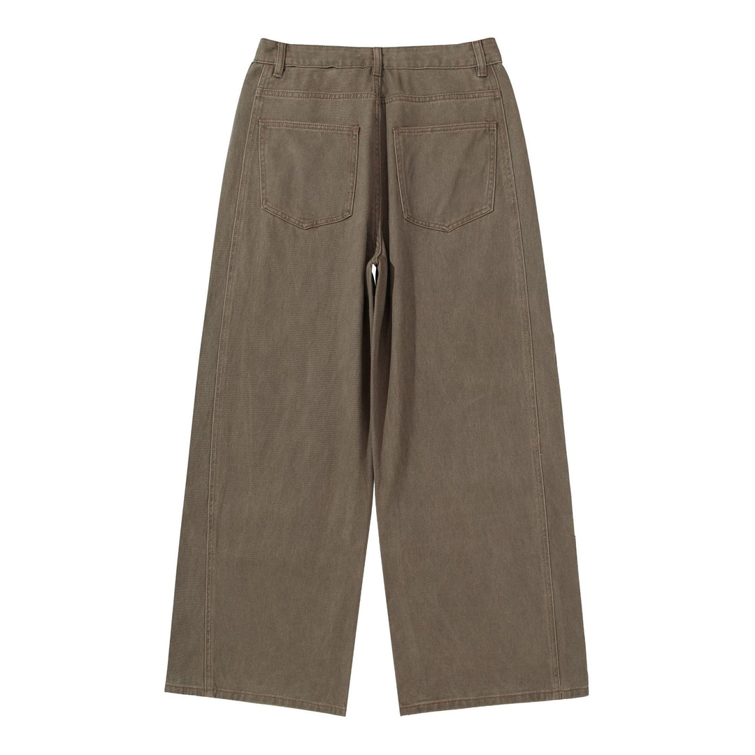 Damen Hochtaillierte Utility-Culotte-Hose mit weitem Bein und aufgesetzten Taschen Echoarchiv