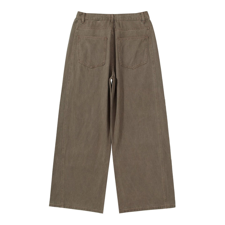 Damen Hochtaillierte Utility-Culotte-Hose mit weitem Bein und aufgesetzten Taschen Echoarchiv