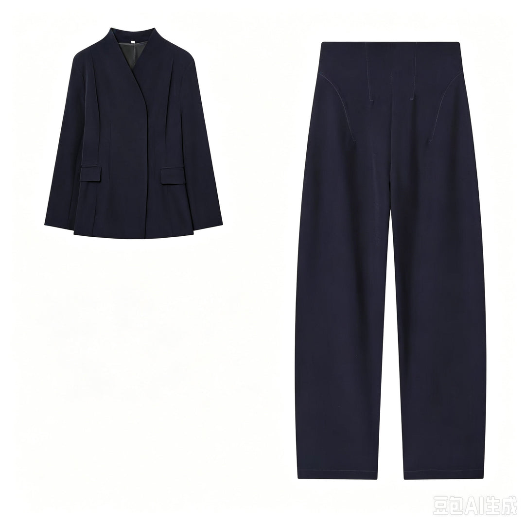 Damen Longblazer mit verdeckter Knopfleiste und Pattentaschen Echo Archiv