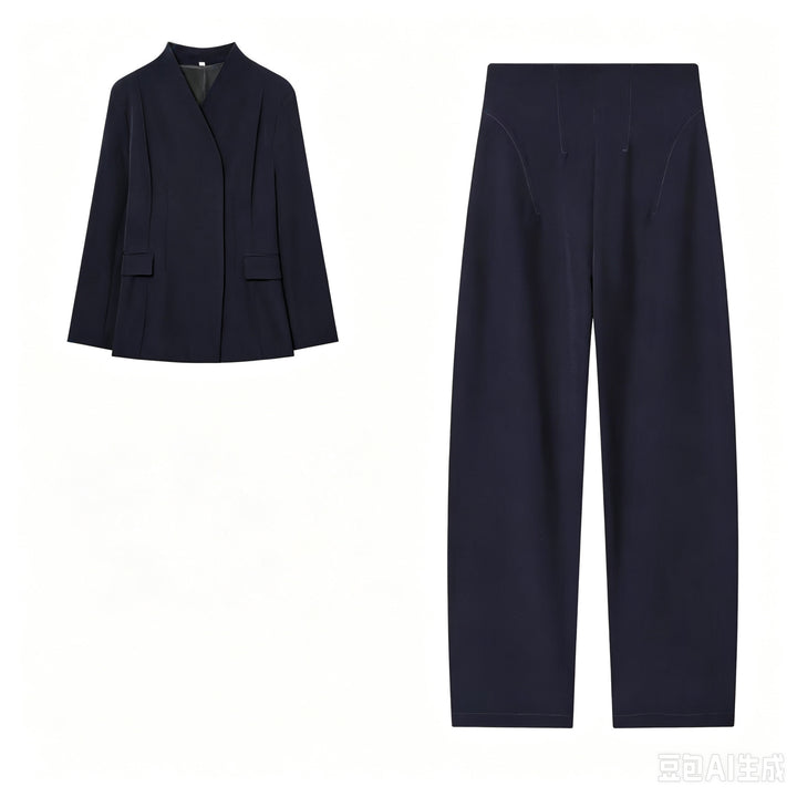 Damen Longblazer mit verdeckter Knopfleiste und Pattentaschen Echo Archiv