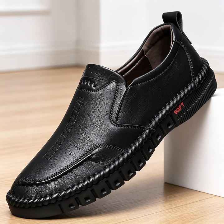 Herren Bequeme Slipper aus Leder Echoarchiv