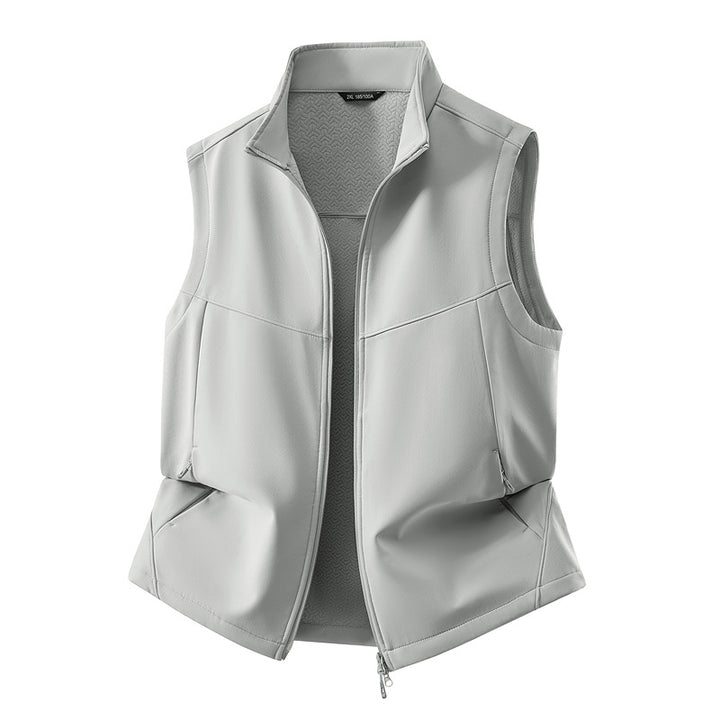 Damen Ärmellose Softshell-Weste mit Stehkragen, Stretchfutter und Zweiwege-Reißverschluss Echo Archiv