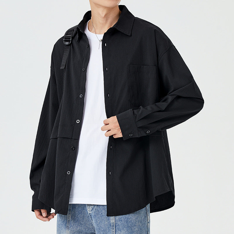 Herren lässige Hemdjacke mit praktischen Taschen Echoarchiv