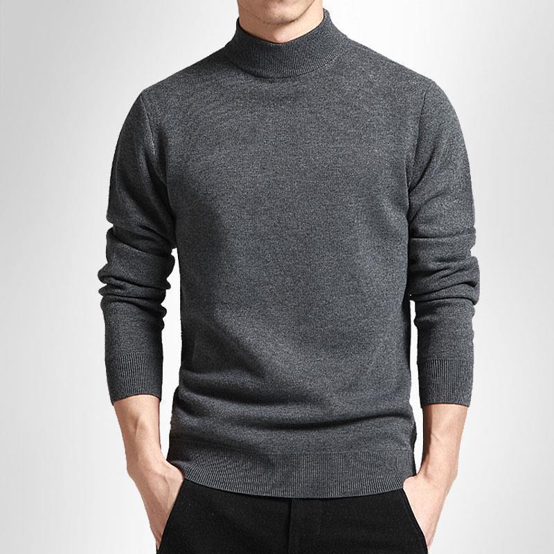 Herren Hochwertiger Rollkragenpullover Echoarchiv