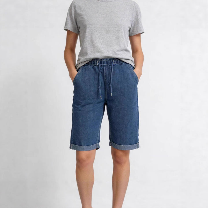 Damen Jeans-Shorts mit elastischem Bund und praktischen Taschen Echo Archiv