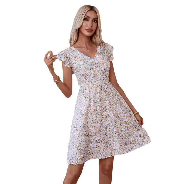 Damen verspielt fließendes Sommerkleid Echo Archiv