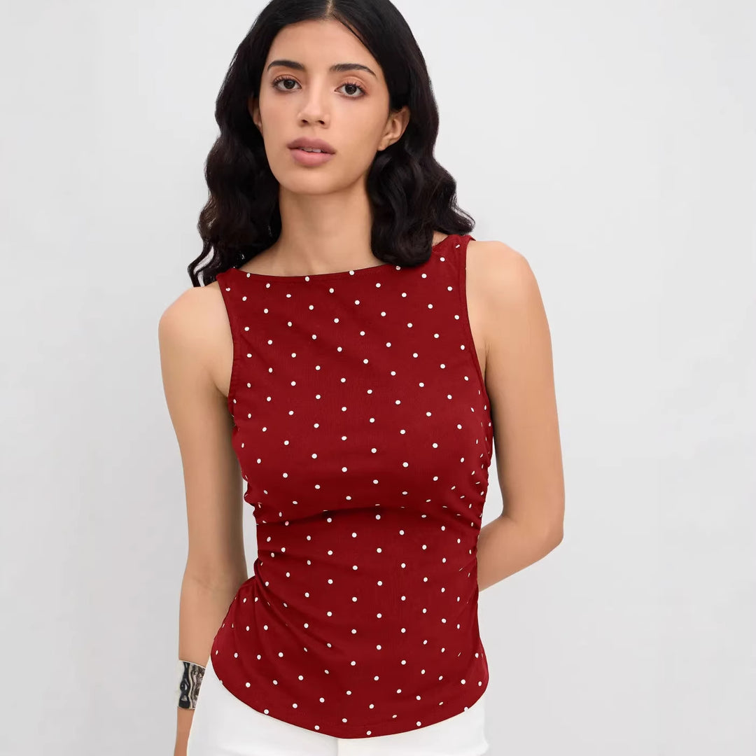 Damen Chic Rollkragen Top mit Raffung und Bindegürtel Echo Archiv