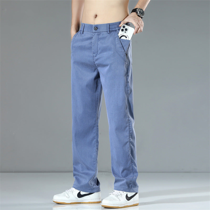 Herren Bequeme Chino-Hose mit elastischem Bund und praktischen Seitentaschen Echoarchiv