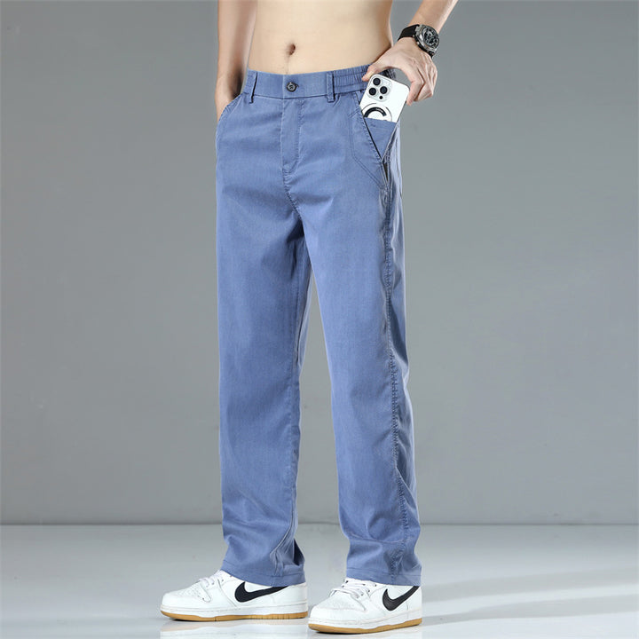 Herren Bequeme Chino-Hose mit elastischem Bund und praktischen Seitentaschen Echoarchiv