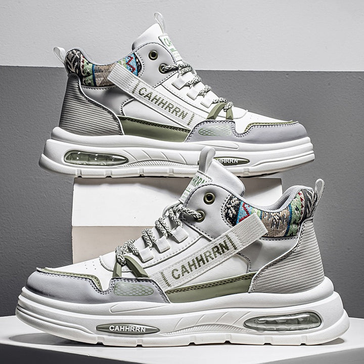 Herren hochgeschnittene Streetstyle-Sneaker mit Luftkapsel-Zwischensohle und tribal-gepolsterter Knöchelmanschette Echo Archiv