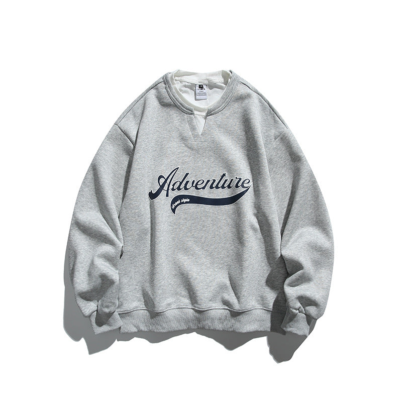 Unisex Oversize-Sweatshirt mit Lagenkragen, weichem Fleece und Statement-Print Echo Archiv