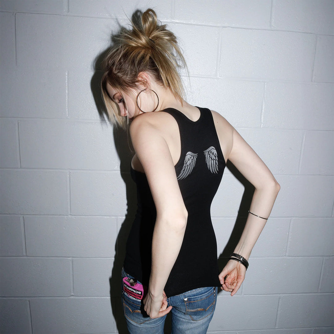 Damen Sportliches Muskelshirt mit grafischem Print Echo Archiv