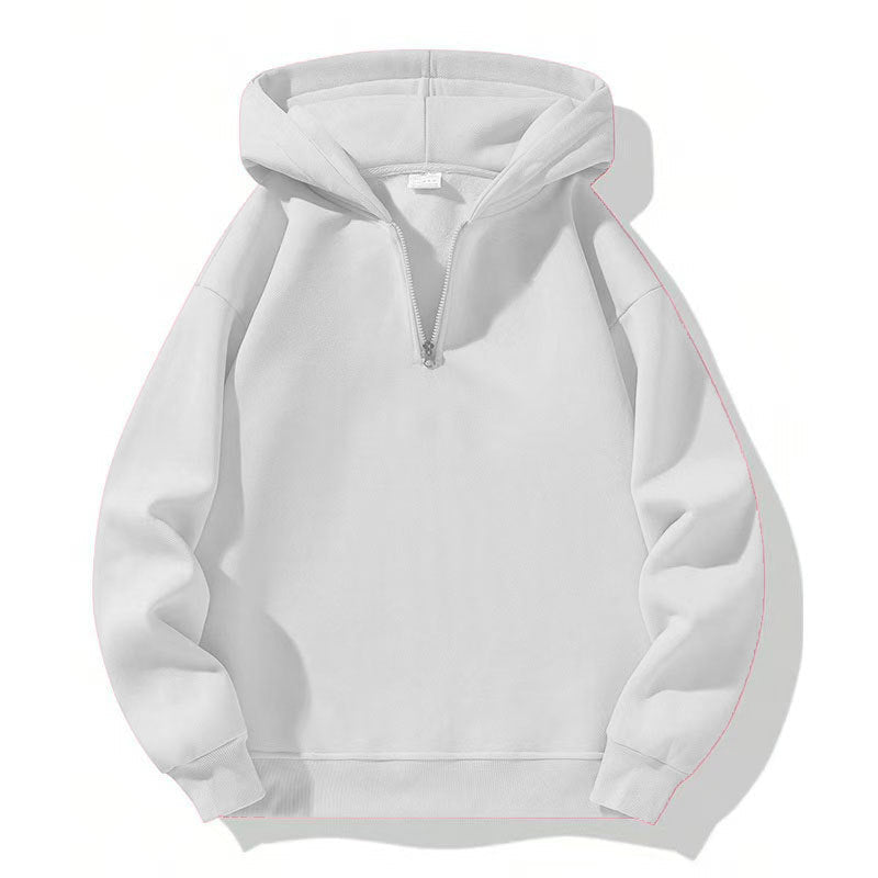 Herren sportlicher Kapuzenpullover mit halbem Reißverschluss Echoarchiv
