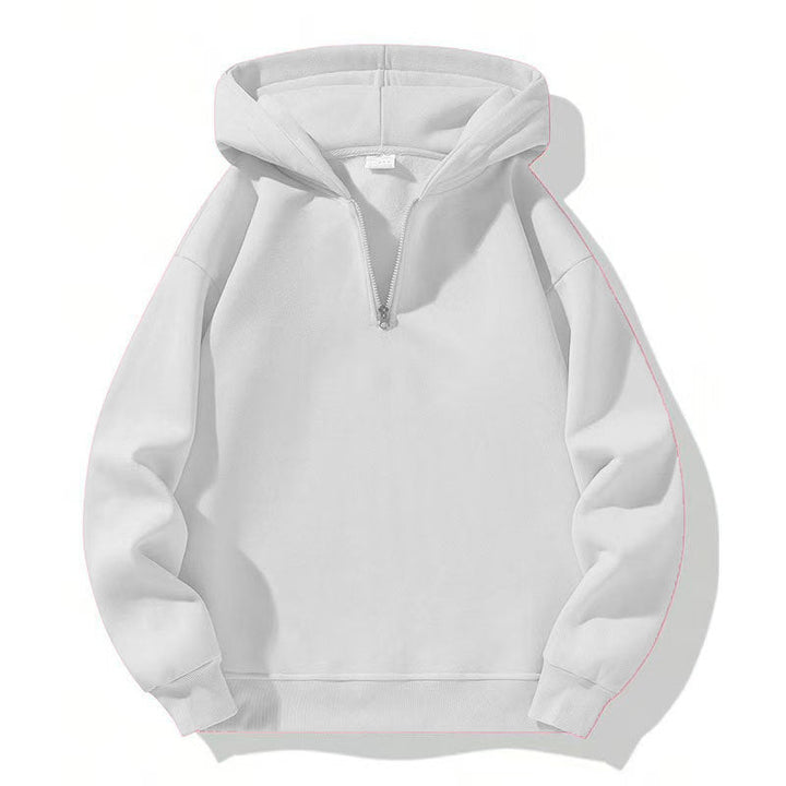 Herren sportlicher Kapuzenpullover mit halbem Reißverschluss Echoarchiv