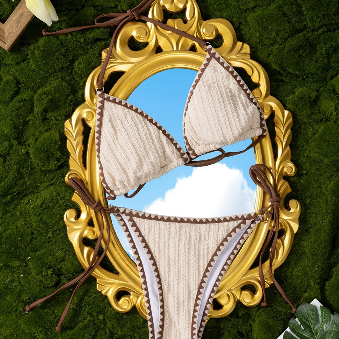 Damen Triangel-Bikini mit raffiniertem Struktur-Design Echo Archiv