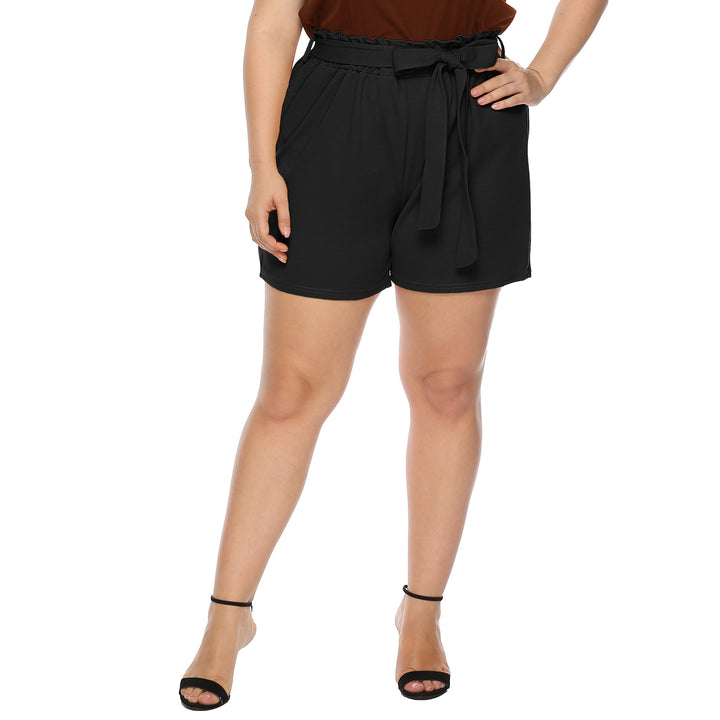 Damen modisches Oberteil mit Rüschenärmel und eleganten Shorts Echo Archiv