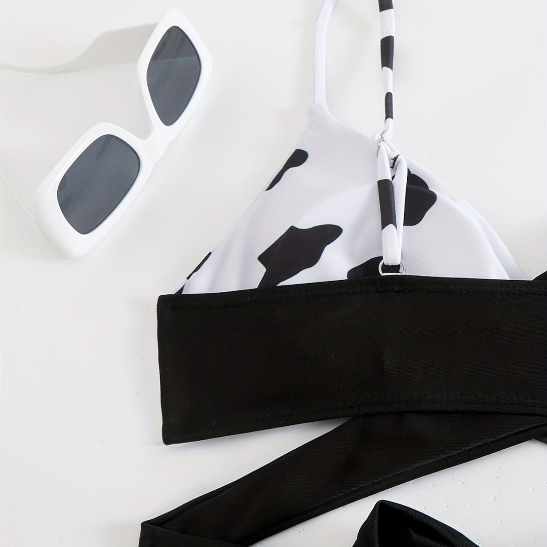 Damen Triangel-Bikini mit sportlichem Knoten-Design Echo Archiv