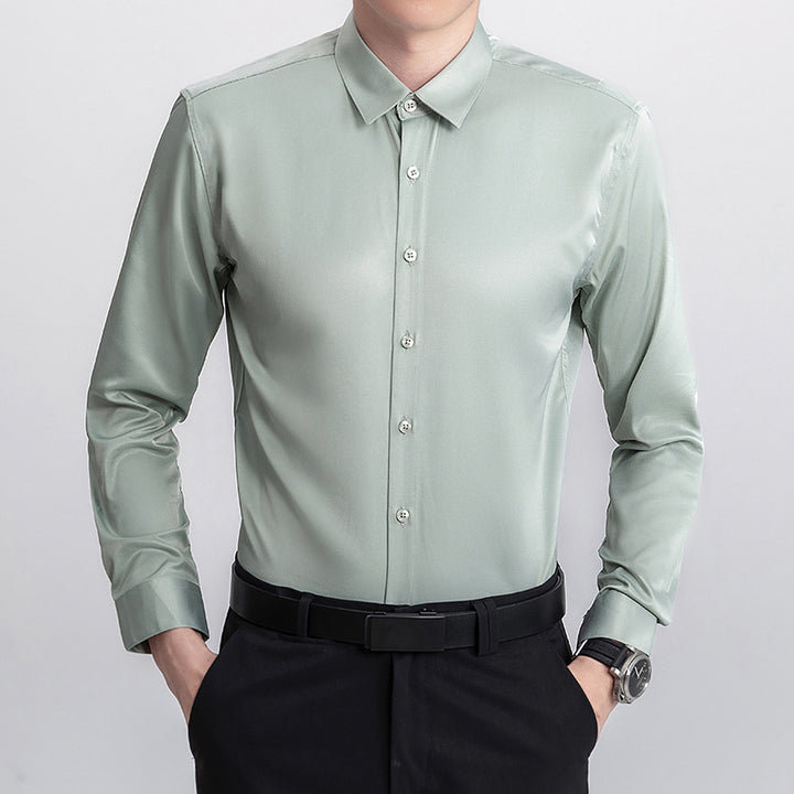 Herren Elegantes Langarmhemd aus atmungsaktivem Material Echoarchiv
