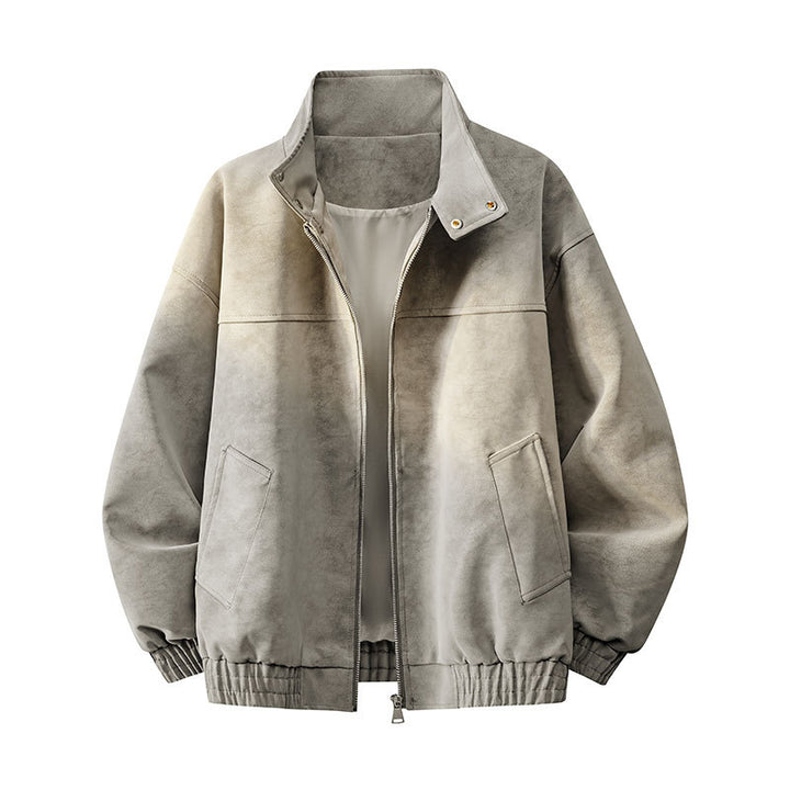 Herren Lässige Outdoor-Jacke mit hohen Kragen und praktischen Taschen Echo Archiv
