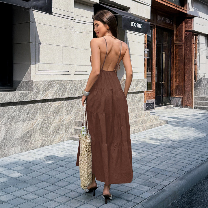 Damen Maxikleid mit zartem Verzierungsdetail Echo Archiv
