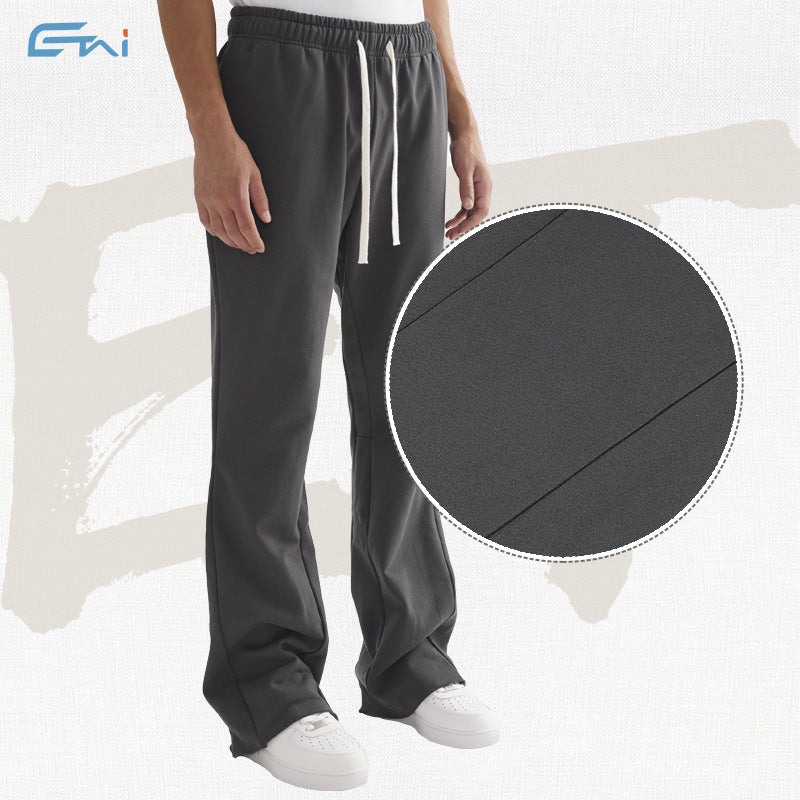 Damen Schlag-Sweathose aus French-Terry mit elastischem Bund und dekorativen Teilnähten Echo Archiv